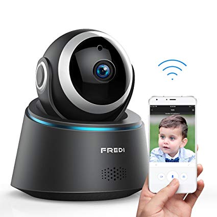 FREDI Wireless Camera Baby Monitor 1080P HD Wireless Security Camera With Two-Way TalkingInfrared Night VisionPan TiltP2P Wps Ir-Cut Nanny ip Camera Motion Detection