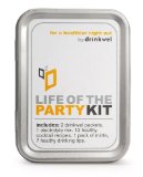 Drinkwels Life of the Party Drinking Kit With Drinkwel Vitamins Healthy Cocktail Recipes Electrolyte Tablets and More