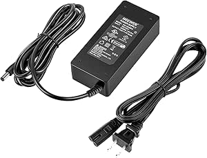 Neewer AC 100-240V to DC 12V 5A 60W Power Supply Adapter with 6.5 feet/2 Meters Power Cable Compatible with 660 960 LED Video Light and Max. 12V 5A 60W Ring Light, UL Listed (US Plug)