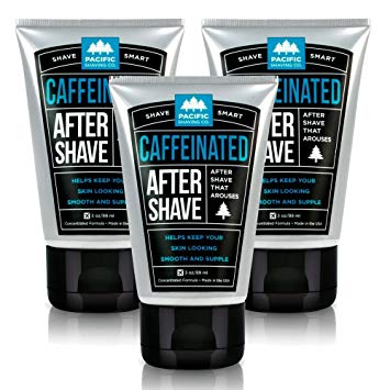Pacific Shaving Company Caffeinated Aftershave, 3 Pack