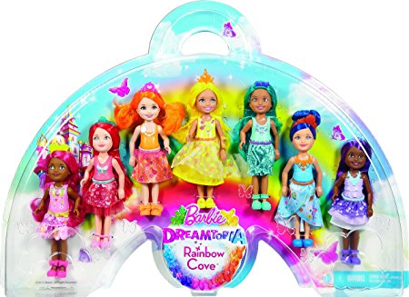 Barbie Dreamtopia Rainbow Cove 7 Doll Gift Set