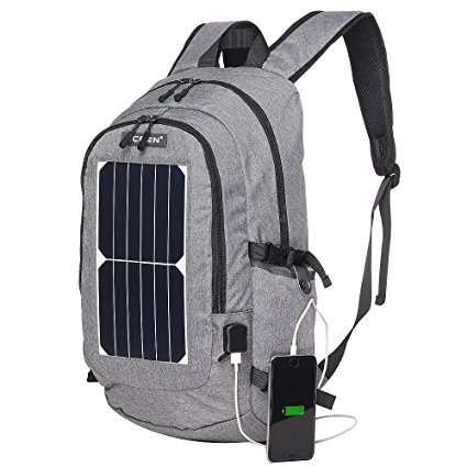 Hiking Backpack, 7 Walls Solar Panel Charge for Smart Cell Phones and Tablets, GPS, eReaders, Bluetooth Speakers, Gopro Cameras