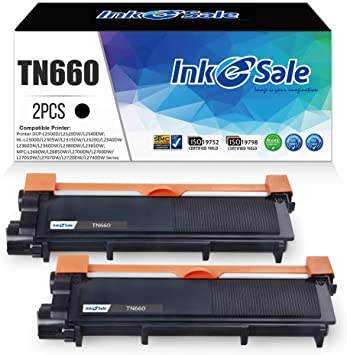GlobalToner TN660 TN630 High Yield Toner Cartridge Compatible for Brother MFC-L2700DW L2720DW L2740DW HL-L2340DW L2300D L2360DW L2380DW L2500D DCP-L2520DW L2540DW Printer Series, Black 2 Pack