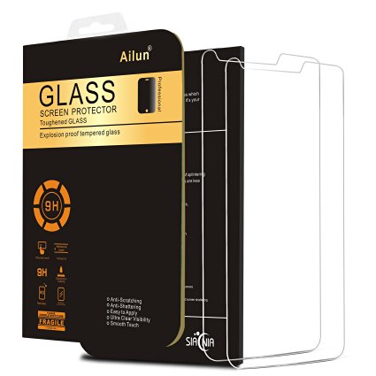 LG G3 Screen Protector,[2 Packs]by Ailun,Tempered Glass,9H Hardness,2.5D Curved Edge,Ultra Clear Transparency,Bubble Free,Anti-Scratch,Fingerprints&Oil Stains,Case Friendly-Siania Retail Package