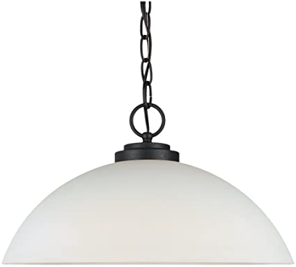 Sea Gull Lighting 65160-839 Oslo Pendant, Blacksmith