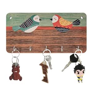 Amazon Brand - Solimo Designer Wall Mount Wooden Key Holder