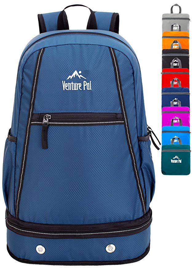 Venture Pal 35L Lightweight Packable Hiking Backpack with Wet Pocket & Shoes Compartment Travel Backpack for Men and Women