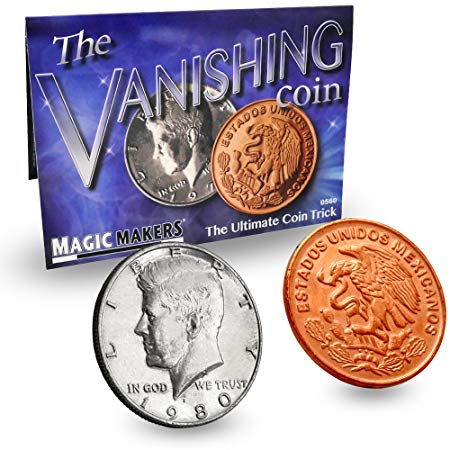 Magic Makers The Vanishing Coin - Ultimate Coin Magic Kit with Pro Scotch & Soda Coins