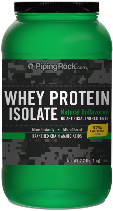 Whey Protein Isolate Powder (Unflavored) 2.2 lb. Powder