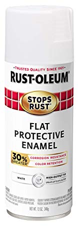 Rust-Oleum 338946 Stops Rust Advanced Spray Paint, 12-Ounce, Flat White