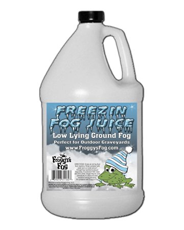 Freezin Fog ® Outdoor Low Lying Ground Fog Juice Machine Fluid - 1 Gallon - The Haunted House Owner's Choice for Outdoor Graveyard Fog