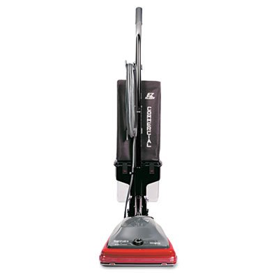 Electrolux Sanitaire Sanitaire Commercial Lightweight Bagless Upright Vacuum, 14 lbs, Gray/Red