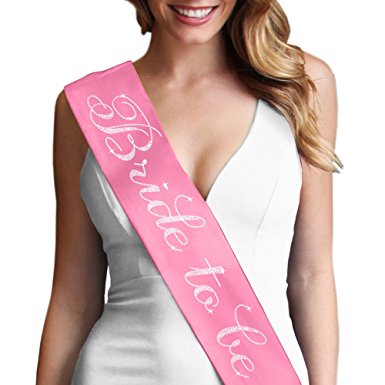 Bride To Be Sash - Bridal Shower Bachelorette Party Bride Accessories & Gifts