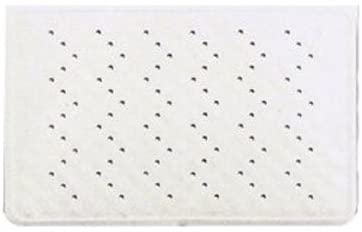 Croydex Hygiene 'N' Clean Anti-Bacterial Slip-Resistant Small Natural Rubber Suction Bath Mat, 34 x 58 cm, White