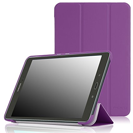 MoKo Samsung Galaxy Tab A 8.0 Case - Ultra Slim Lightweight Smart-shell Cover Case for Galaxy Tab A 8.0 Tablet SM-T350, With Auto Wake / Sleep and S-pen Opening, PURPLE