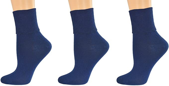 Sierra Socks Women's Organic Cotton Extra Smooth Toe Seaming 3 pair Pack