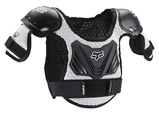 FOX TITAN KIDS ROOST DEFLECTOR BLACK/SILVER MD/LG AGES 6-9