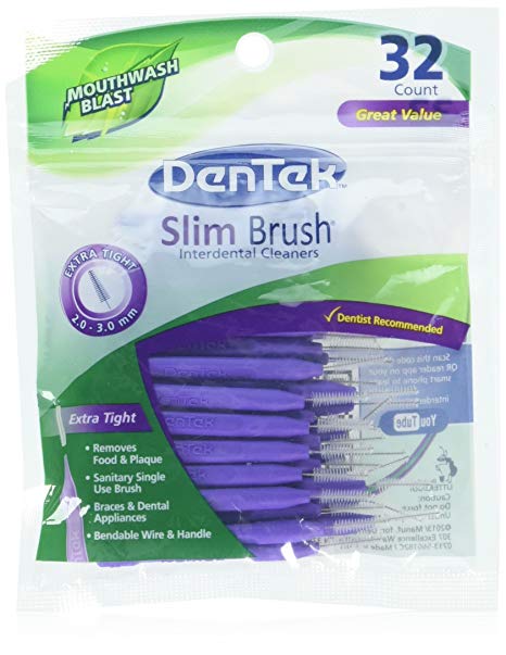 Dentek Dentek Slim Brush Cleaners, 32 each (Pack of 3)