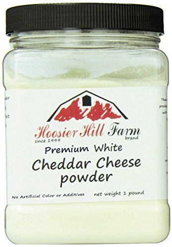 Hoosier Hill Farm Premium White Cheddar Cheese Powder, Natural (1 lb) Gluten Free and rBGH and RBST Free