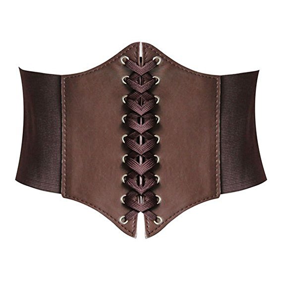 Hanerdun® Lace-up Corset Elastic Cinch Belt Waist Belt Two Sizes