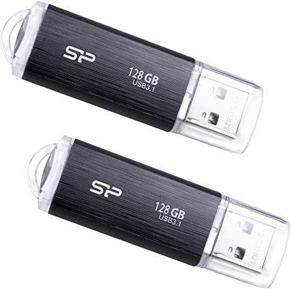 Silicon Power 2 Pack 128GB USB 3.0/3.1 Gen1 USB Flash Drive Blaze B02