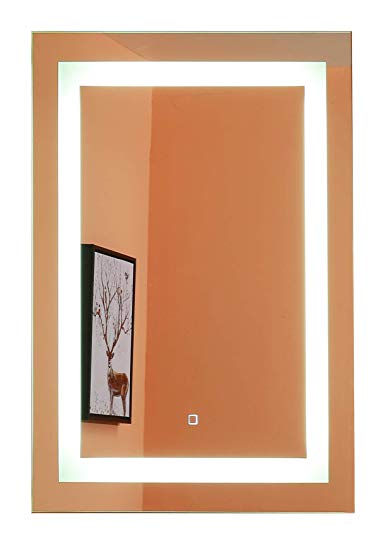 Wall Mounted LED Lighted Bathroom Mirror GS099DF-2436(24"X36") Defogger & Dimmer|Touch Switch| (24X36 inch)