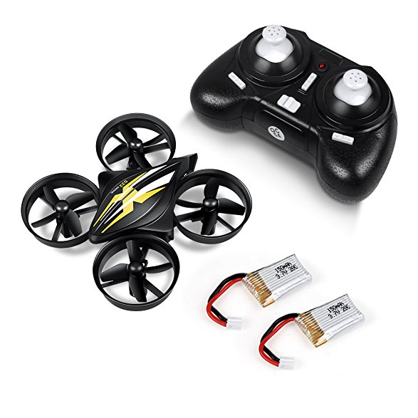 LBLA Mini Drone, 2.4GHz 4CH 6-Axis Headless Mode RC Quadcopter with Bonus Battery for Beginners(Black)