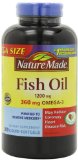Nature Made 1200mg of Fish Oil 2400 per serving 360mg of Omega-3 300 Softgels