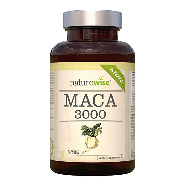 Maca Root Capsules 3000mg | 200 Vegetarian Capsules | 6.5 Month Supply | Energy Libido & Fertility Support | 100% Money Back Guarantee.