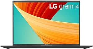 LG Gram 14" Laptop with 16:10 WUXGA (1920 x 1200) IPS Anti-Glare Large Screen Display, Ultra-Light, Intel i7-1360P | 16GB RAM | 512GB SSD, Windows 11 Home, Obsidian Black, 14Z90R-K.AA75A9