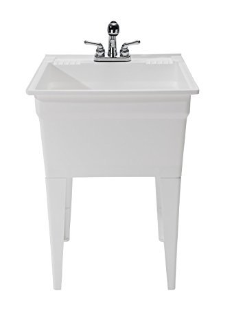 Cashel Heavy Duty Sink - Fully Loaded Sink Kit - White