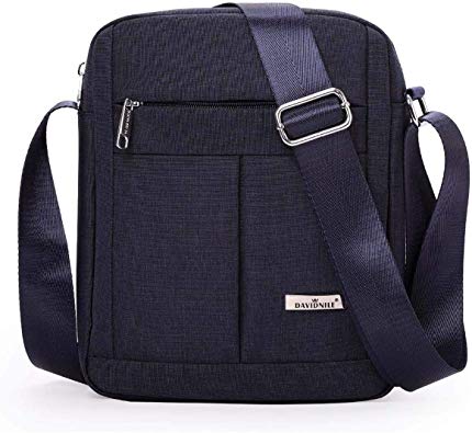 Men's Messenger Bag-Crossbody Shoulder Bags Travel Bag Man Purse Casual College School Bookbag Sling Pack for Work Business