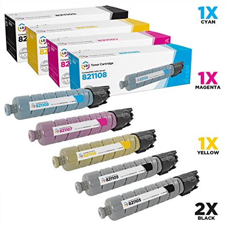 LD Compatible Toner Cartridge Replacement for Ricoh SP C430 & SP C431 (2 Black, 1 Cyan, 1 Magenta, 1 Yellow, 5-Pack)