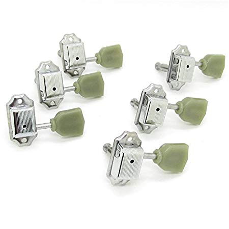 3R3L Green Tulip Button Machine Heads Tuning Pegs Tunner For LP Classical Guitar