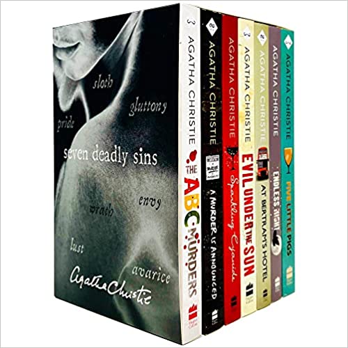 Agatha Christie Seven Deadly Sins Collection 7 Books Box Set (ABC Murders, Murder is Announced, Evil Under the Sun, At Bertram's Hotel, Endless Night & Five Little Pigs)