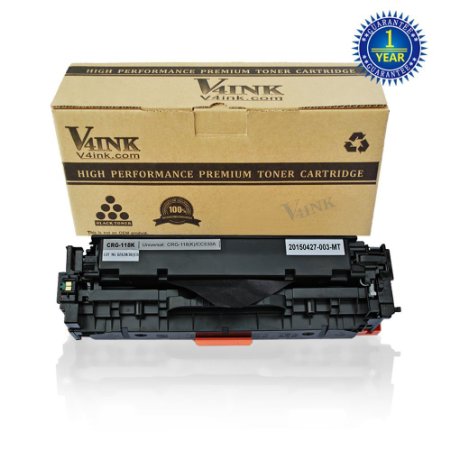 V4INK ® Compatible Canon cartridge 118 black (2662b001AA) Laser Toner for Use in the Canon Imageclass MF8580Cdw MF8380Cdw MF8350Cdn series Printer-3500 Yield
