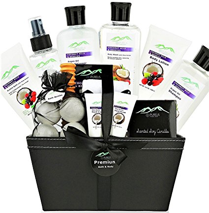 Premium Deluxe Bath and Body Spa Basket. Ultimate Large Spa Basket for Birthday, Holiday, Thank You, Anniversary, etc. Best Spa Set for Women and Teens