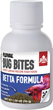 Fluval Bug Bites Betta with Shrimp for Fish, 1.09 oz.