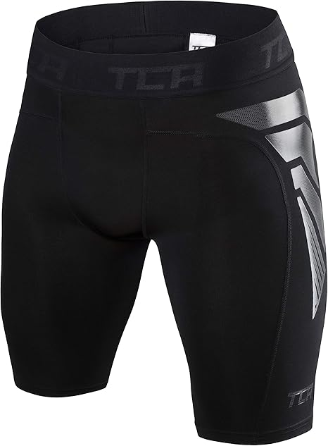 TCA Mens' and Boys' CarbonForce Pro Compression Base Layer Shorts Thermal Under Gear