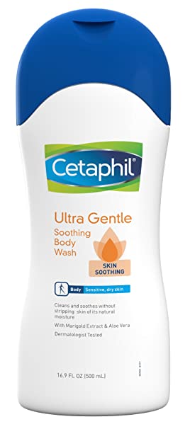 Cetaphil Ultra Gentle Body Wash, Skin Soothing, 16.9 Fl Oz (Pack of 1)