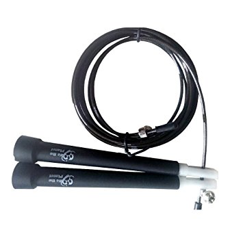 Adjustable, High Speed, MMA Jump Rope With Professional Quality Ball Bearings For Ultra Fast Response During HIIT & Other Workouts| 9 Feet 100% Guarantee