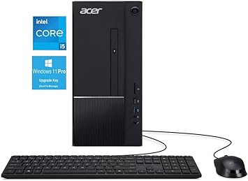 acer Desktop Computer Aspire TC-1770 - Intel Core i5-13400(10-Core), 32GB RAM, 2TB PCIe SSD, Intel UHD Graphics 730, Wi-Fi 6E AX211, SD Card Reader, Windows 11 Pro 64-bit, Black