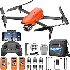 Autel Robotics EVO Lite Plus Premium Bundle, 1-Inch CMOS Drone with 6K HDR Camera, 40 Mins Flight, 4K/60fps & 6K/30fps Video, F2.8,F11 Aperture, 7.4 Miles Transmission, Lite  Fly More Combo (Orange)