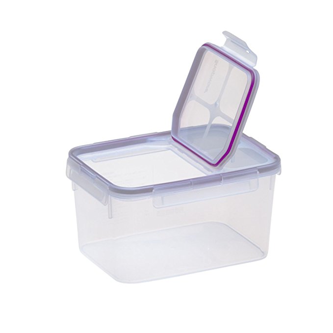 Snapware Airtight Food Storage 10.8 Cup Rectangular Container w/ Fliptop Lid Pack of Two