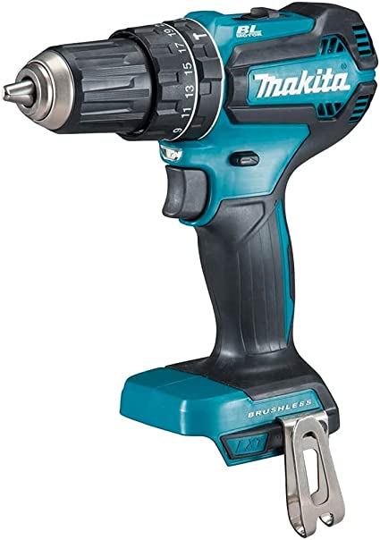 Makita DHP485Z rotary hammers Martillo perforador (Sin llave, 28500 ppm, 3,8 cm, 1,3 cm, Negro, Azul), 18 V, Size