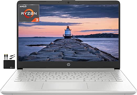 2022 Newest HP 14'' HD Laptop Computer, AMD Ryzen 3 3250U (Upto 3.5GHz, Beat i5-7200U), 8GB RAM, 256GB SSD, HD Webcam, WiFi, Bluetooth, HDMI, USB-A&C, 10  Hours Battery, Win 11 Marxsolcables