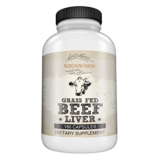 Premium Desiccated Beef Liver Capsules – Grass Fed New Zealand Beef Liver Pills Support Biohacking, Energy & Optimal Health – Heme Iron, Vitamin A, and B12-180 Capsules (30 Day Supply)