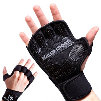 Universal Weight Lifting Gloves with Wrist Support | Special Inserts for a Stronger Grip | Full Palm Protection for Pull Ups, Gym Workout, Cross Training, Fitness & Bodybuilding | Men & Women