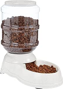 Amazon Basics Gravity Pet Food Feeder, Small, 2.72 cm Capacity