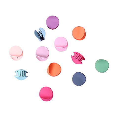 TOYANDONA 24pcs Mini Cute Hair Claw Clips Macaron Color Adorable Hair Pins Barrettes Accessories for Girls Toddlers (Random Color)
